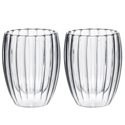 Stripes Peter - Dubbelwandig glas (set van 2) III