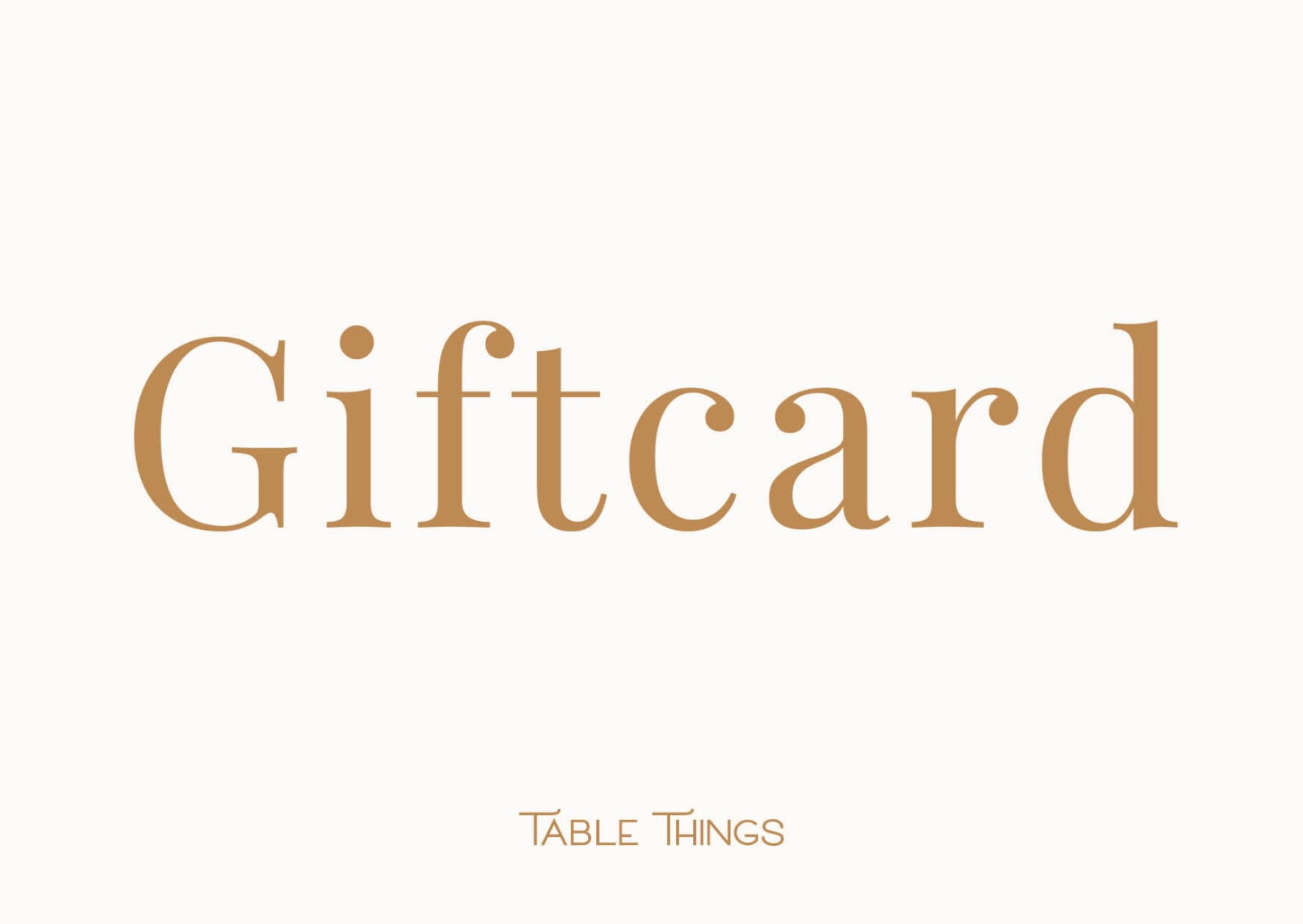 Giftcard Table Things Giftcard Table Things