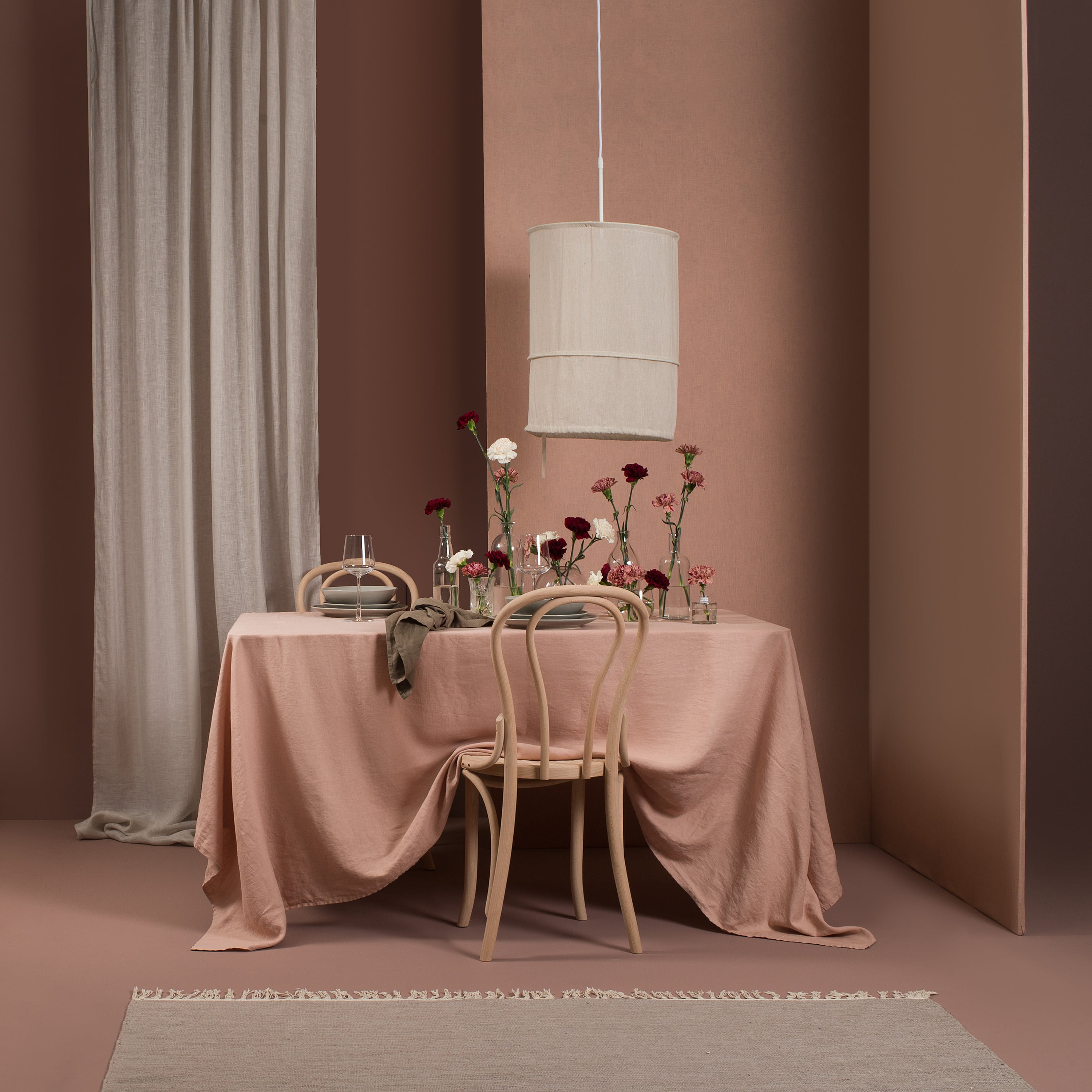 himla tafellaken sunshine nude licht roze