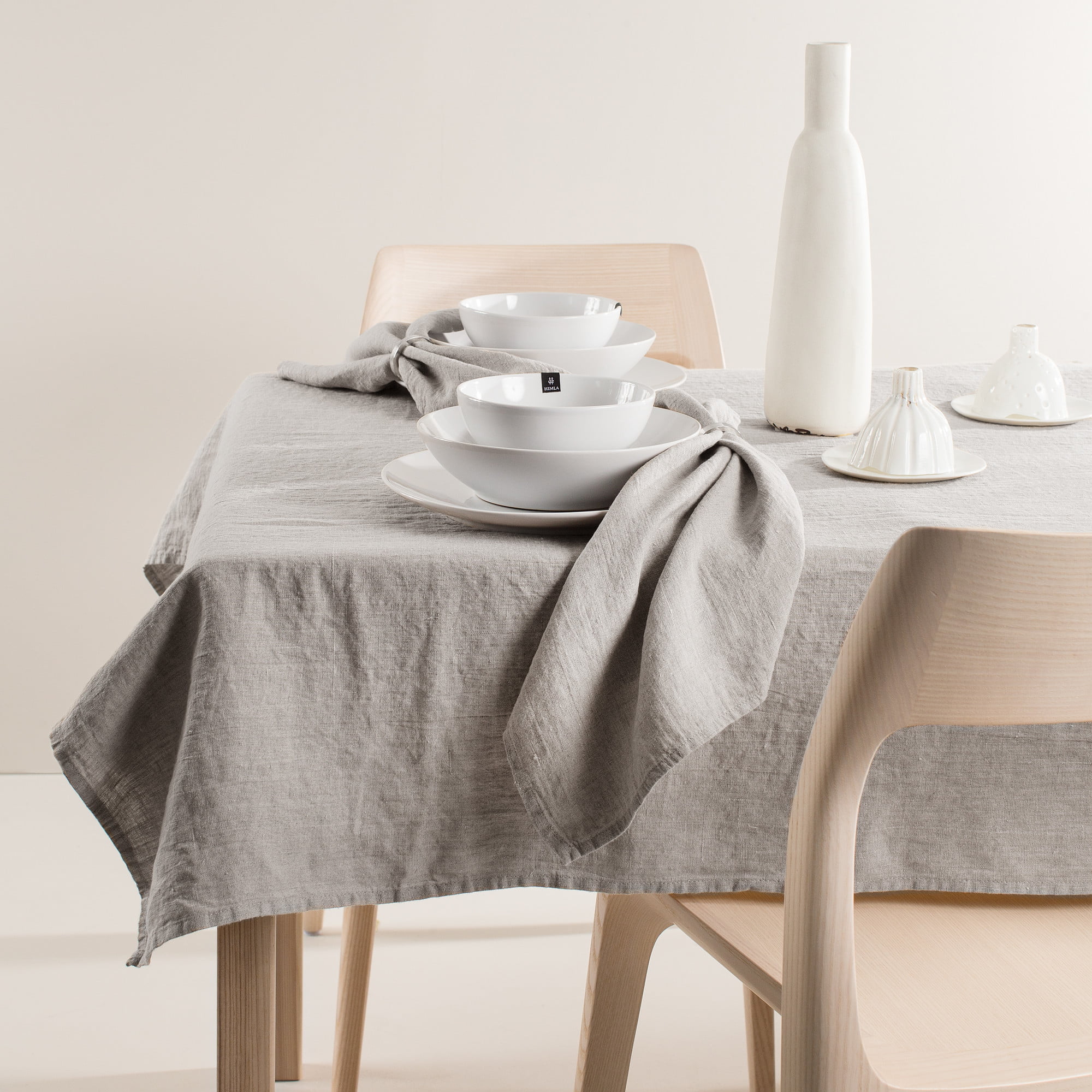 Linnen tafelkleed - Ash-Grijs // Himla