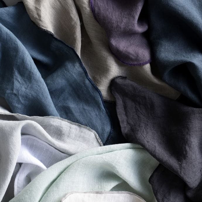 broste copenhagen petrol blue servet