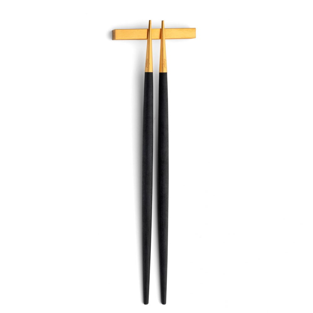 Cutipol-Goa-chopsticks eetstokjes zwart goud