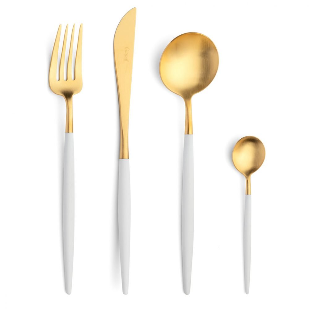 Cutipol-Goa-wit goud bestekset White-Gold-24delig-ZT