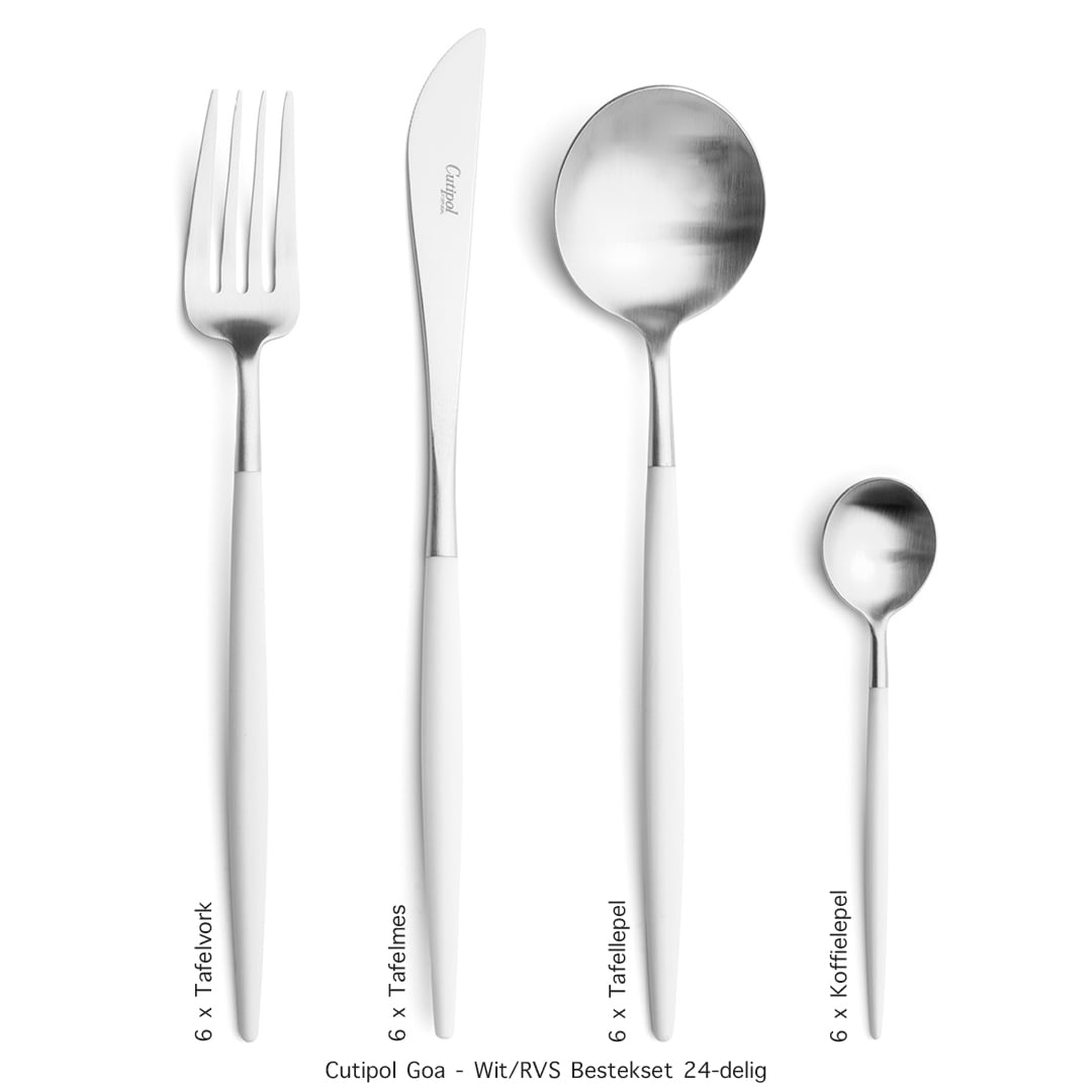 Cutipol-Goa-Wit-RVS-24delig bestekset