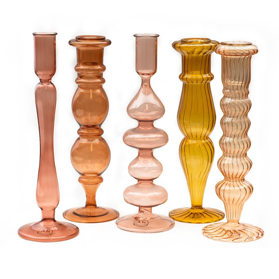 Kandelaar Classic Blush - Glas // À la Kandelaar Classic Blush - Glas // À la