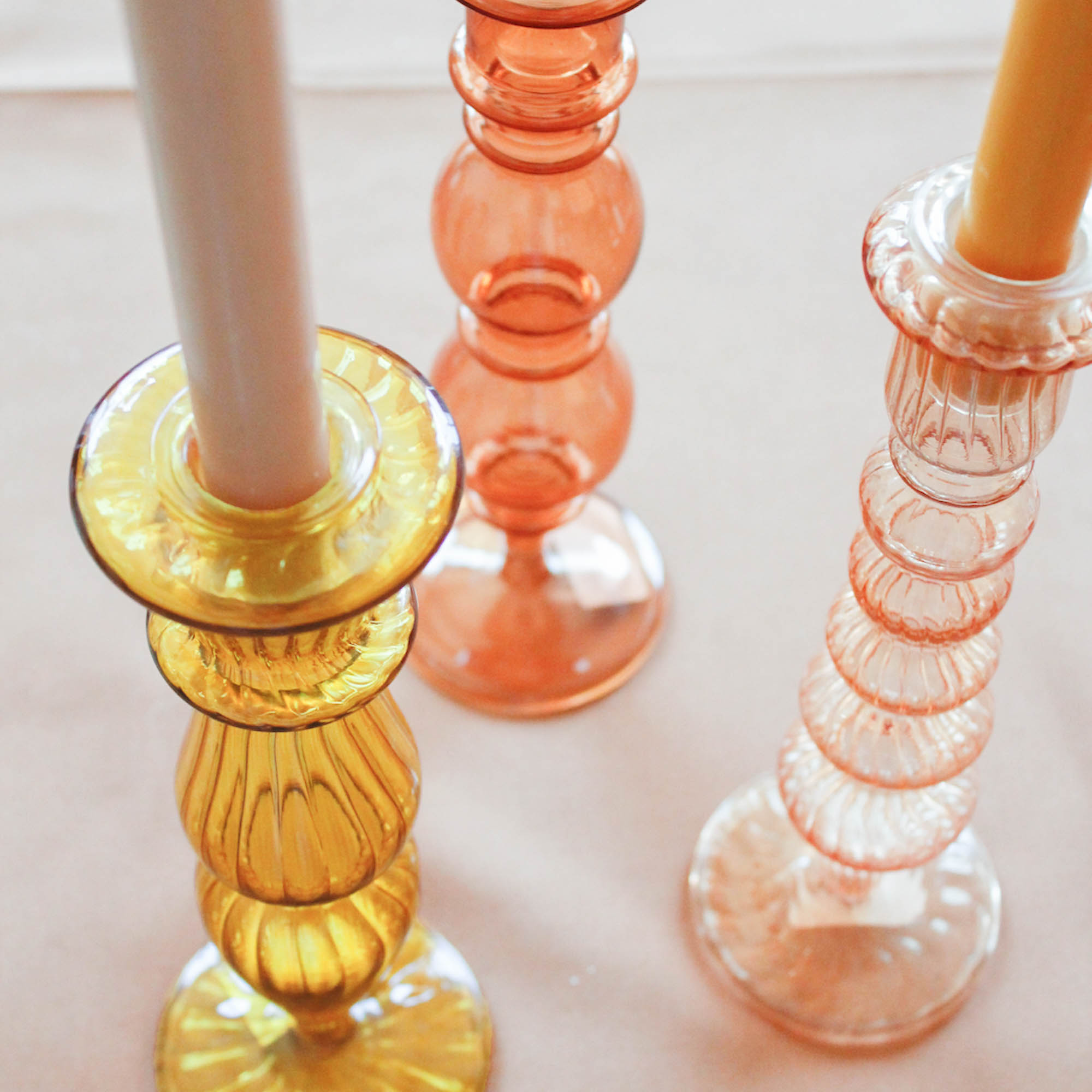 Kandelaar Classic Blush - Glas // À la Kandelaar Classic Blush - Glas // À la