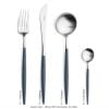 Goa - Blauw/RVS - Bestekset 24-delig // Cutipol table things