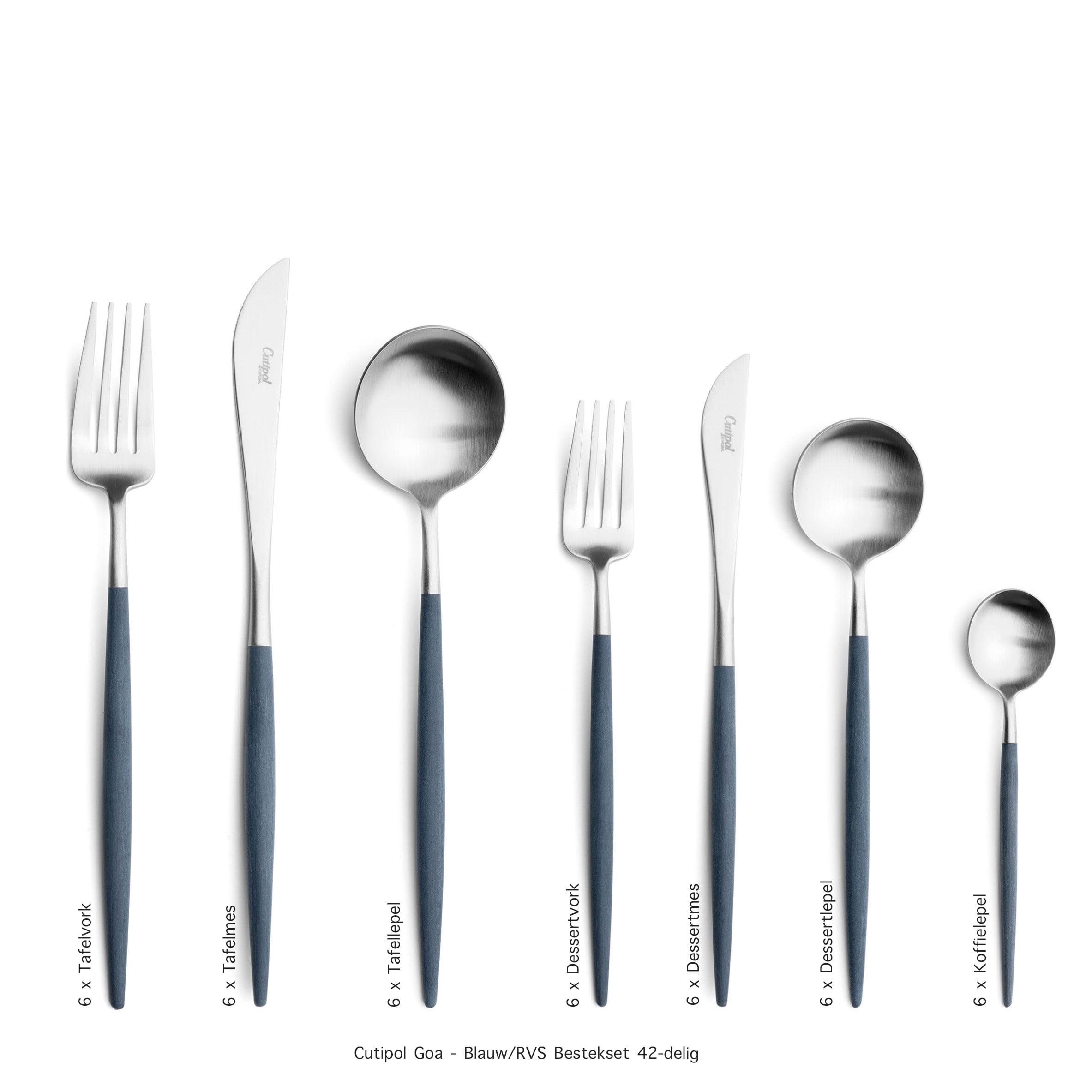 G Cutipol-Goa-Blue-42-delig goa blauw rvs table things Cutipol-Goa-Blue-42-delig goa blauw rvs table things