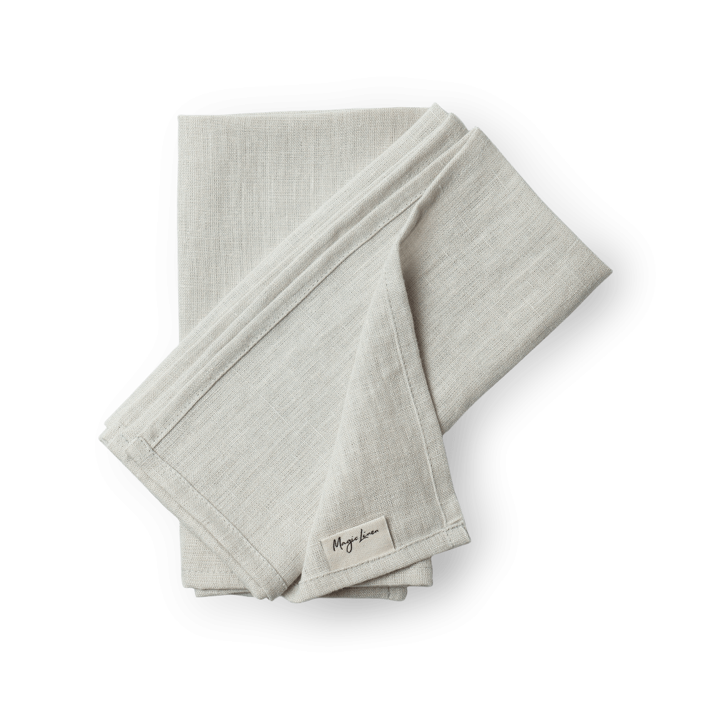 Magic Linen - Linnen servetten // Lichtgrijs (set van 2)