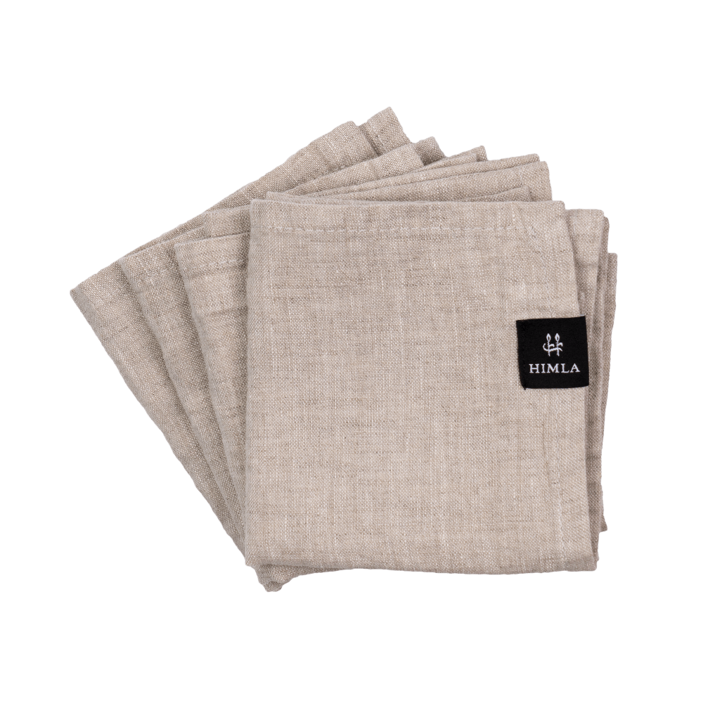 Linnen servetten - Oatmeal-beige // Himla (set van 4)