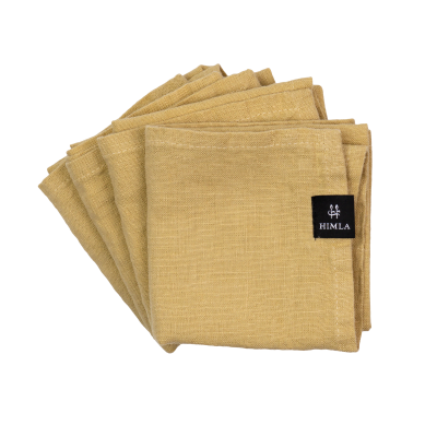 Linnen servetten - Honey-Geel // Himla (set van 4)