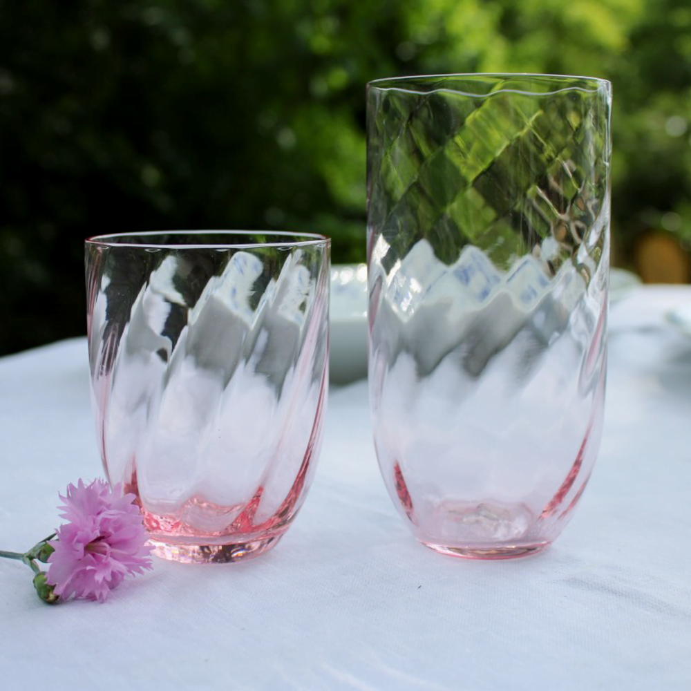 Swirl waterglas - Rosa // Anna von Lipa (set van 2) table things