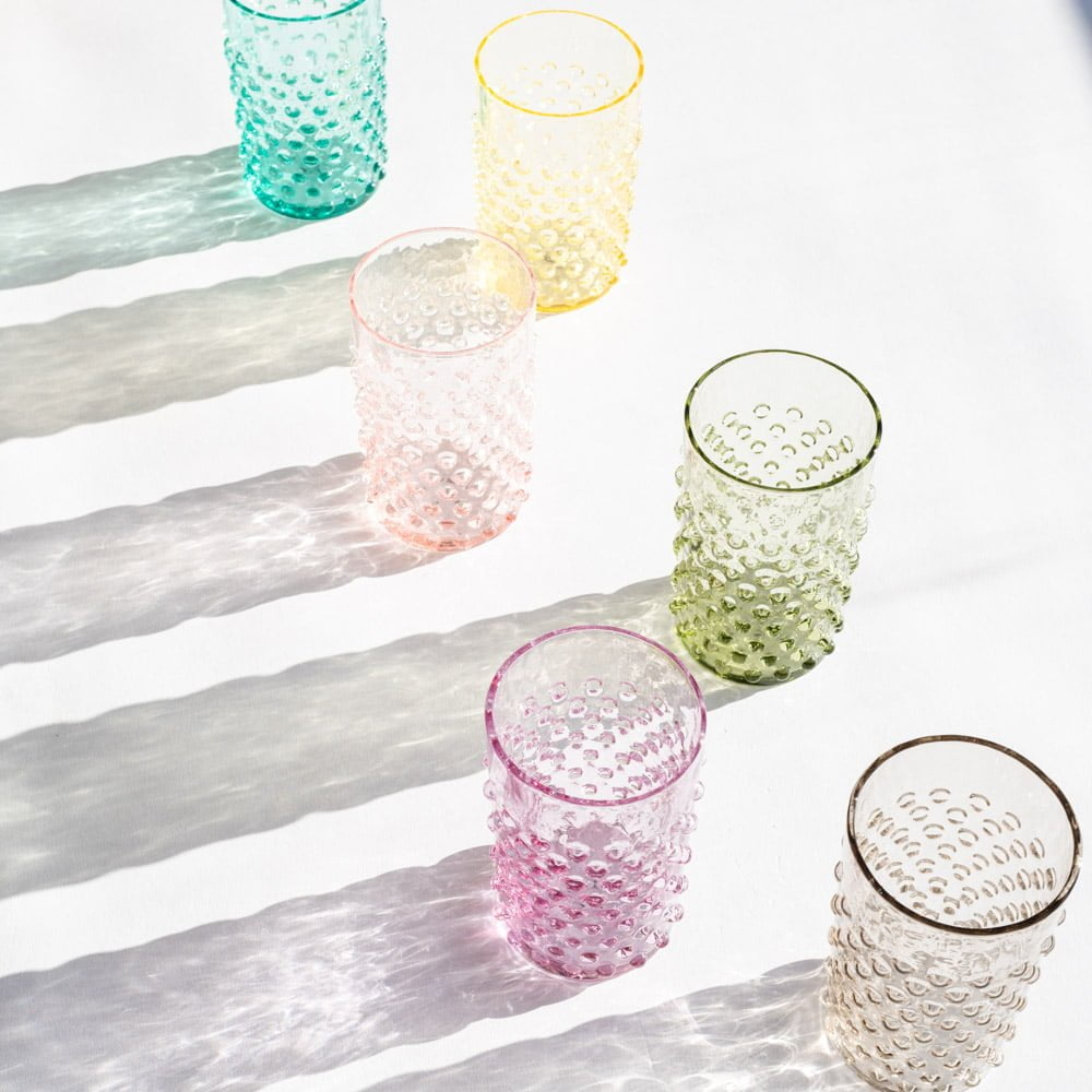 Anna von Lipa Hobnail glas all colours