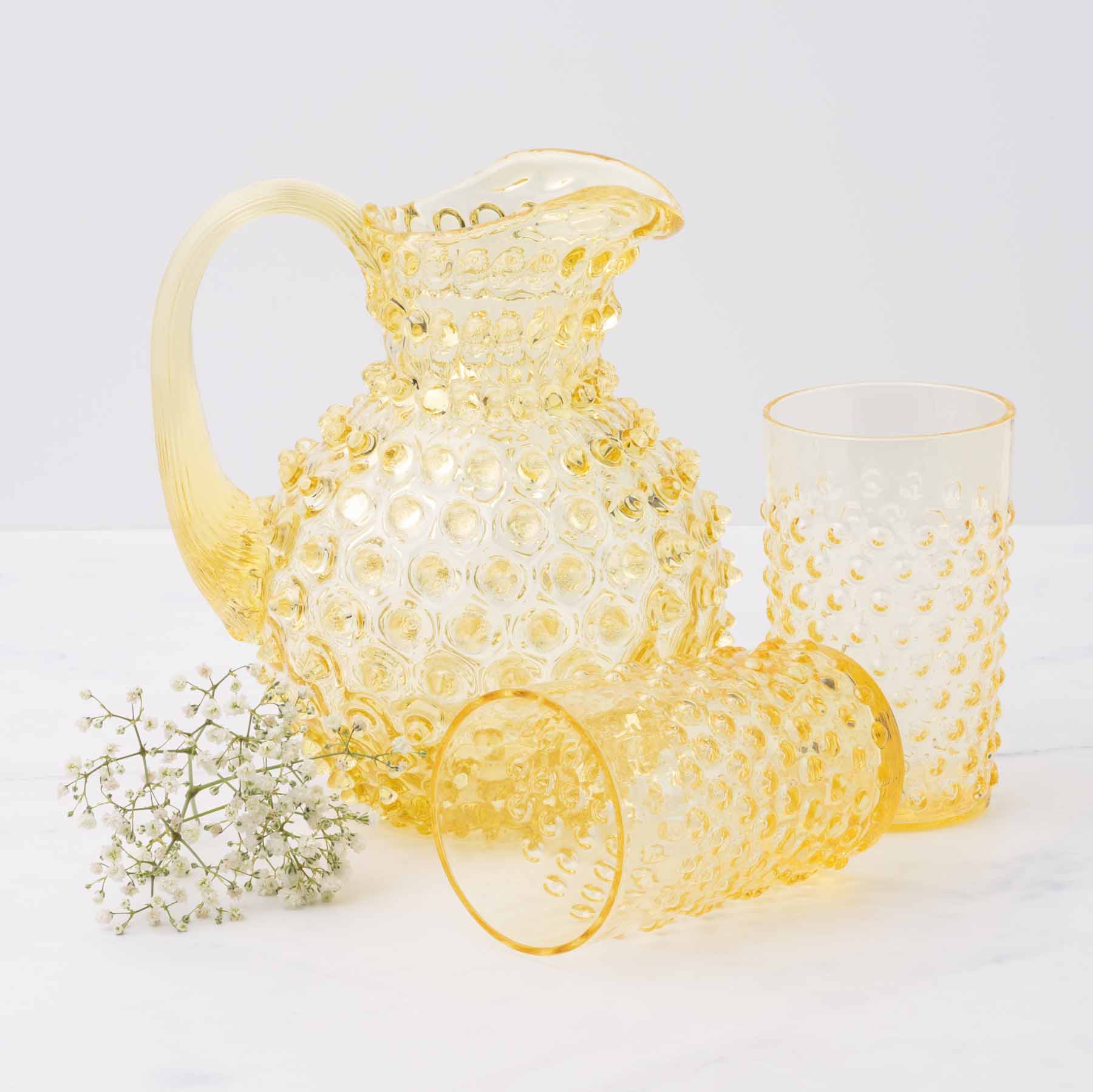 Paris Hobnail glas - Citron // Anna von Lipa Paris Hobnail glas - Citron // Anna von Lipa