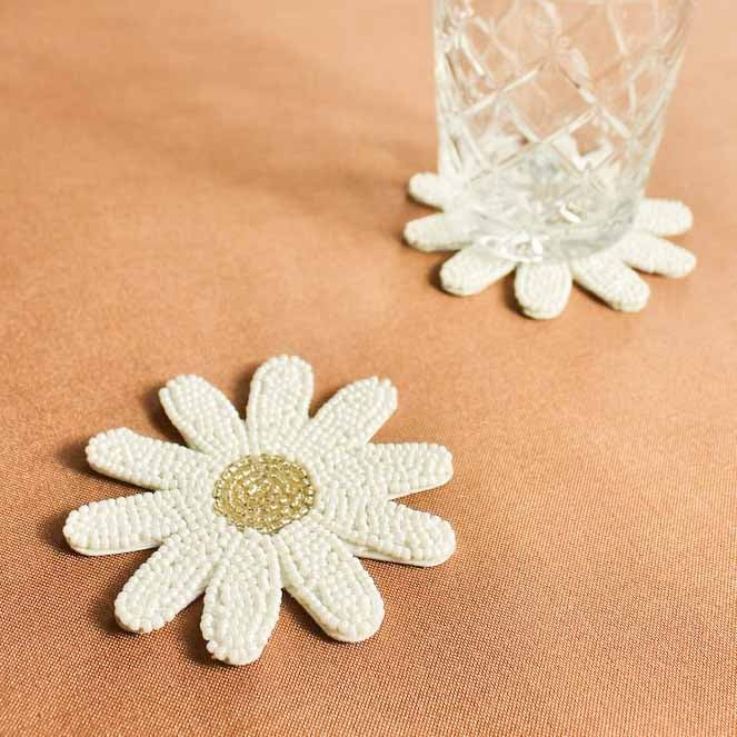 Onderzetter Daisy beads // À la (set van 2)