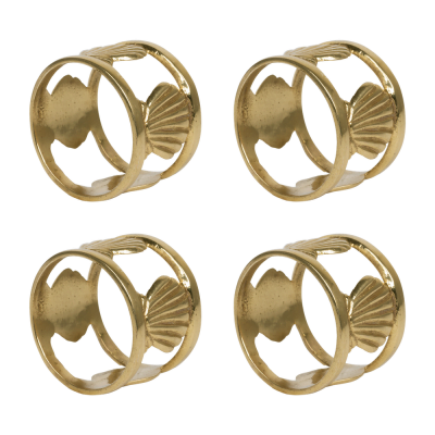 Servetringen Shell – Goud // À la (set van 4)
