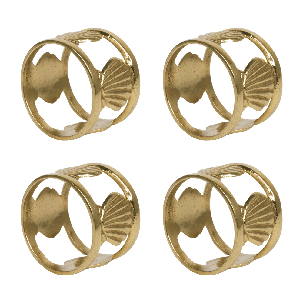 Servetringen Shell – Goud // À la (set van 4)