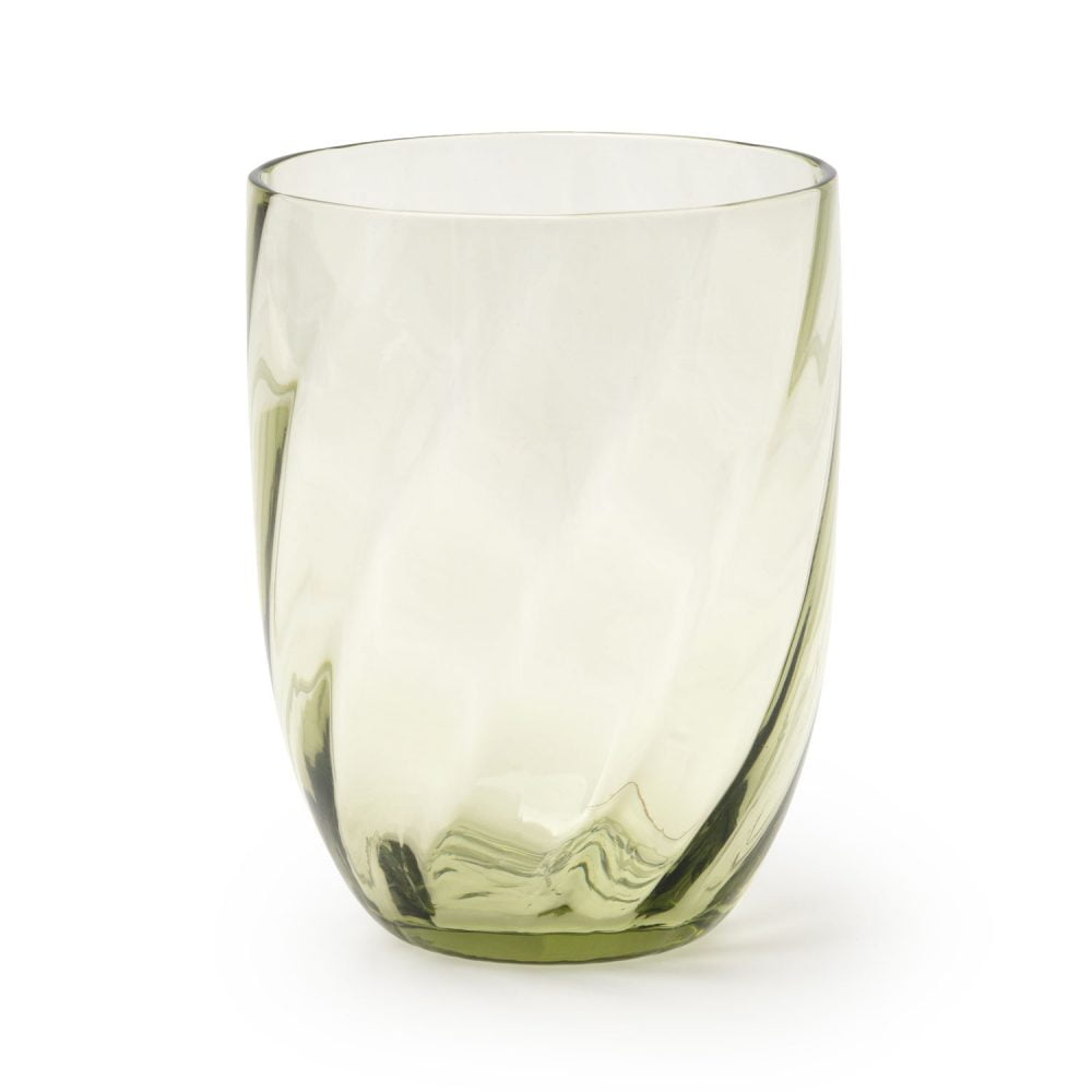 Swirl waterglas - Olivegreen // Anna von Lipa