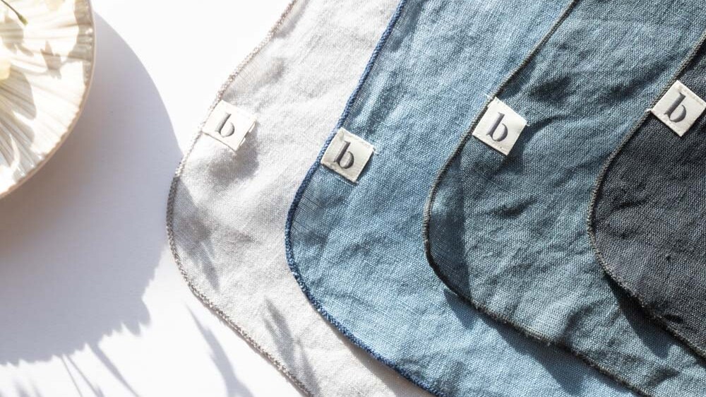 G Broste Copenhagen servetten mix blauw 2