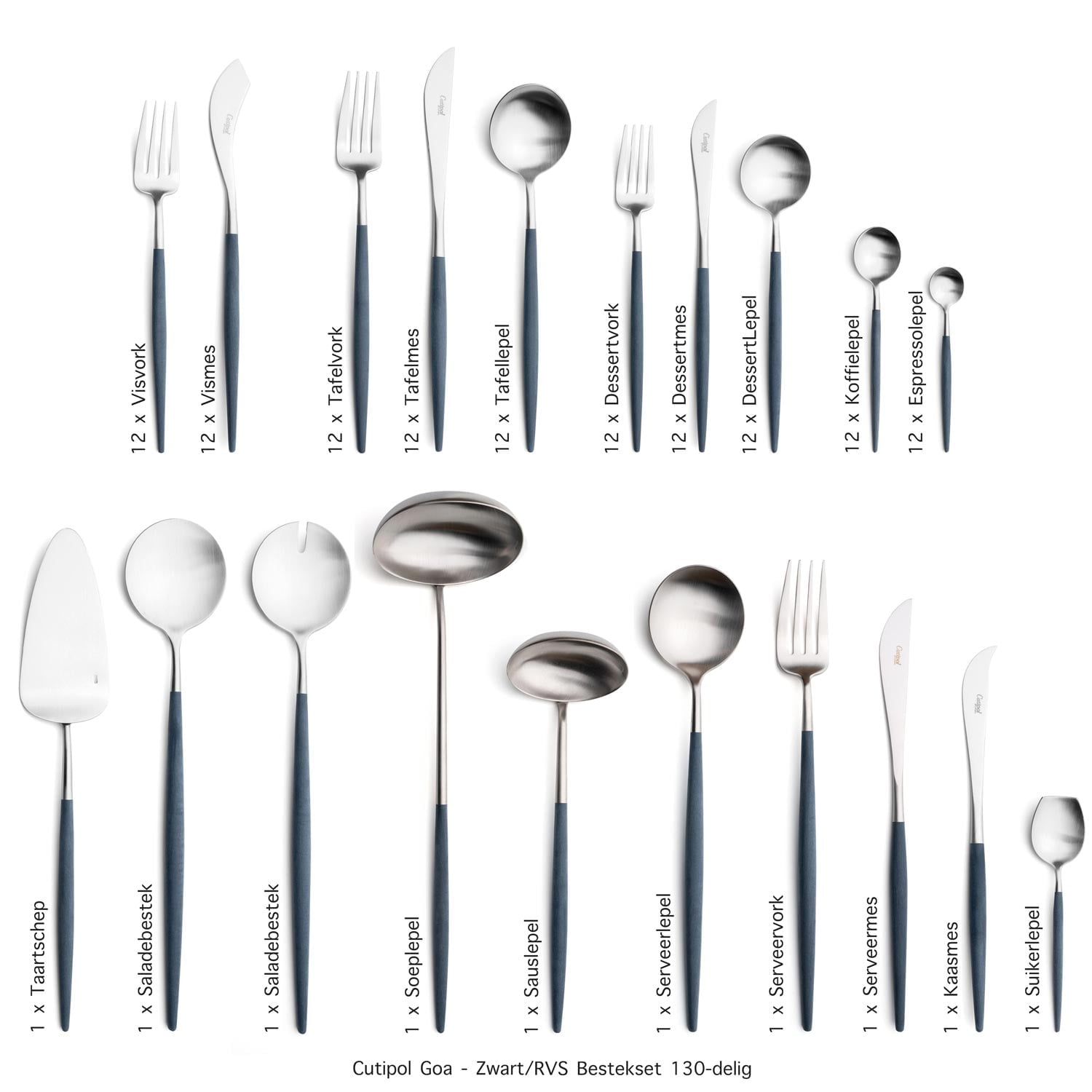 G Table Things Cutipol-Goa-Blue- blauw rvs bestekset130-delig-ZT G Table Things Cutipol-Goa-Blue- blauw rvs bestekset130-delig-ZT