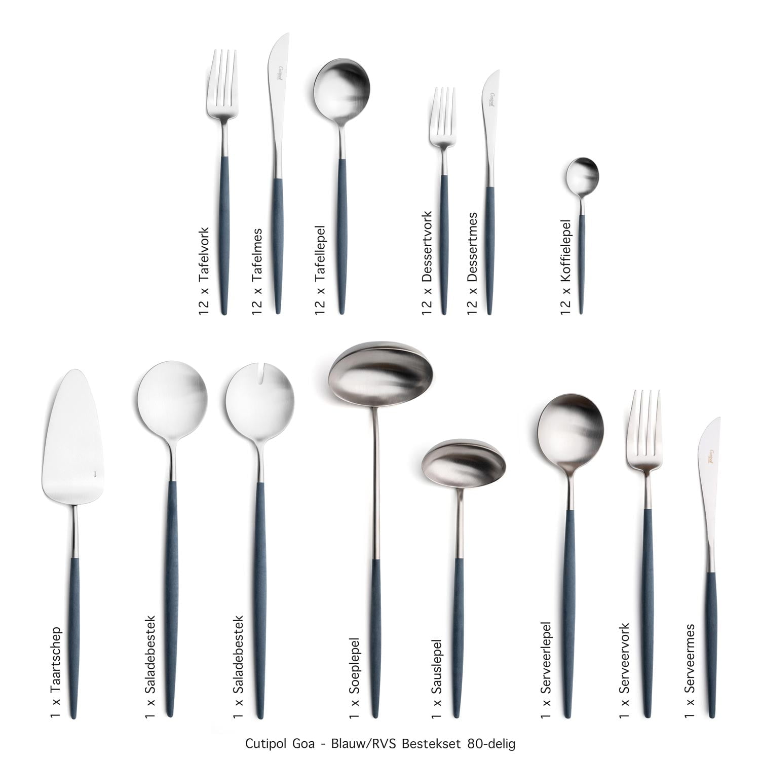 G Table Things Cutipol-Goa-Blue-blauw rvs bestekset 80-delig-ZT Table Things Cutipol-Goa-Blue-blauw rvs bestekset 80-delig-ZT