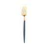 Goa - Blauw/Goud - Dessertvork // Cutipol