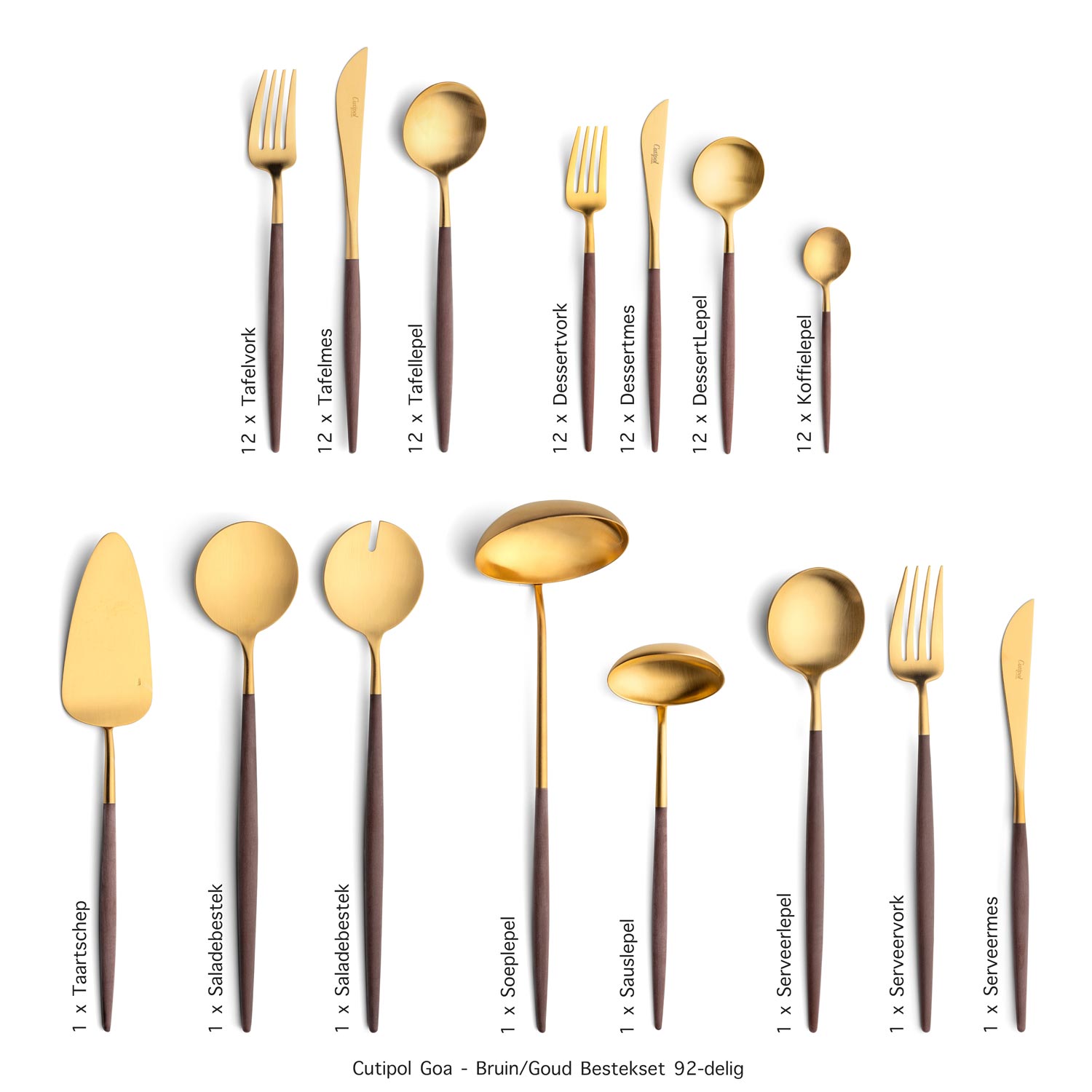 G Cutipol-Goa-Brown-92-delig bestekset Table Things Cutipol-Goa-Brown-92-delig bestekset Table Things