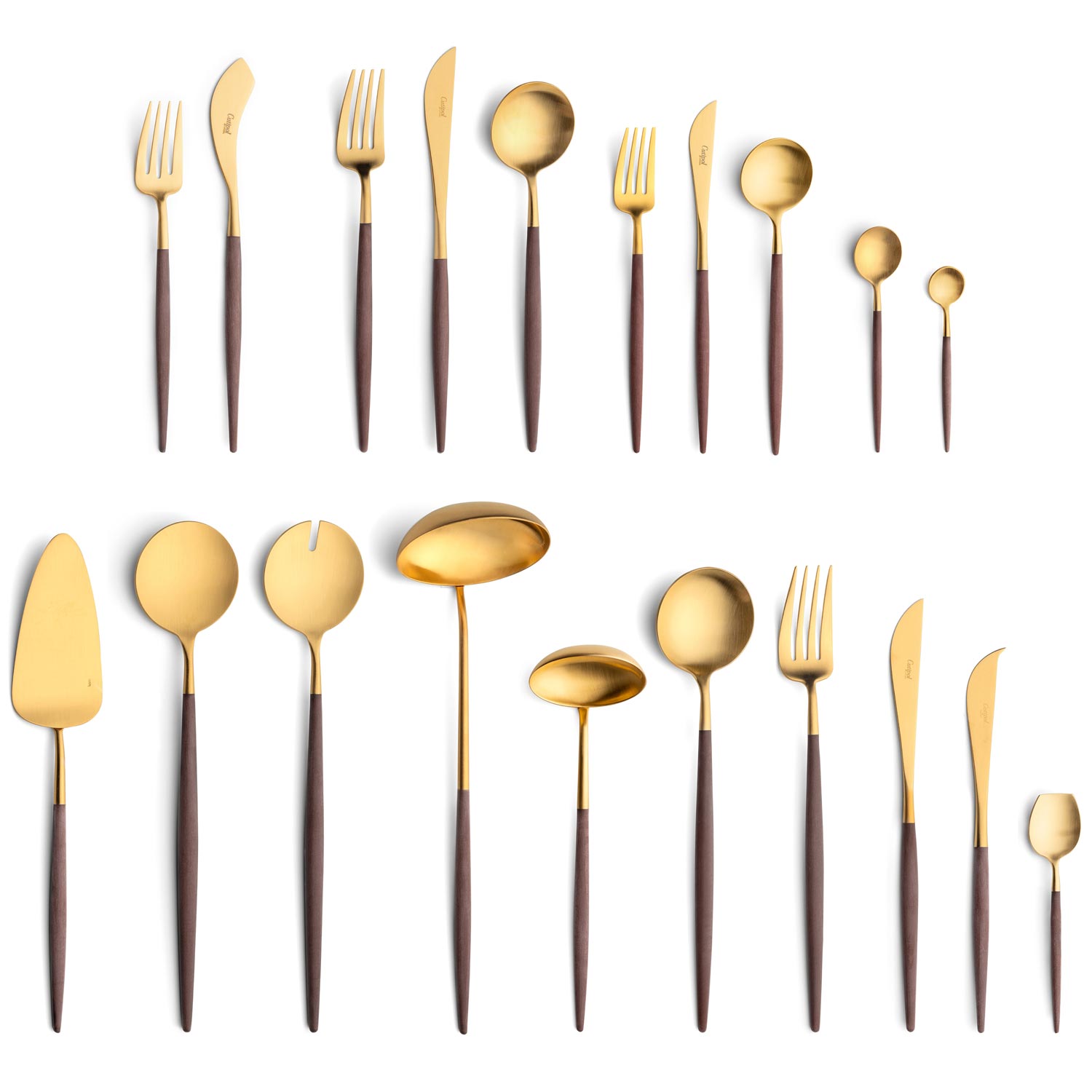 Cutipol-Goa-Brown-Gold-130-delig bestekset Table Things