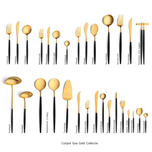 Cutipol-Goa-Gold-goa zwart goud totale collectie TTL