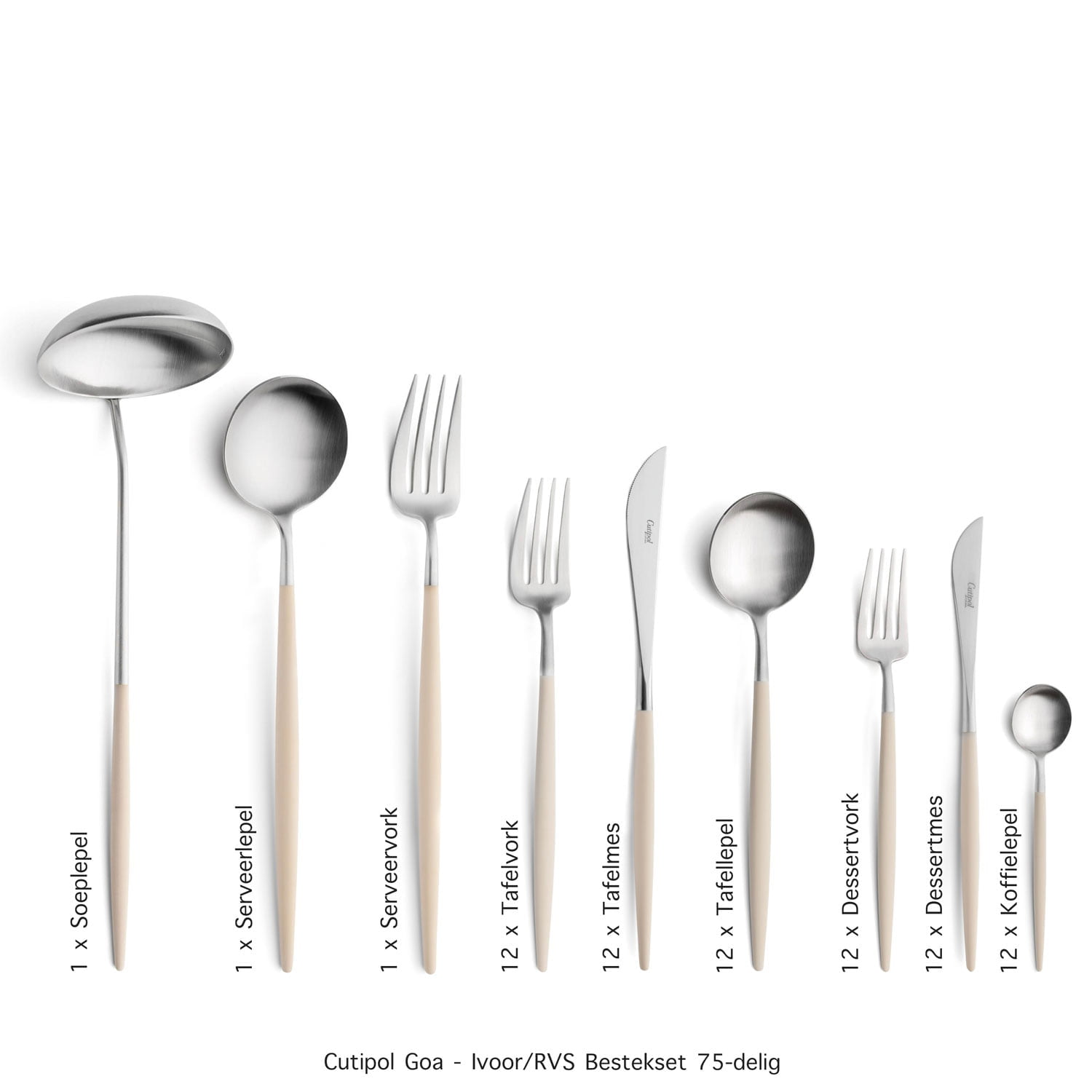 Cutipol-Goa-Ivory-75-delig-bestekset Table Things Cutipol-Goa-Ivory-75-delig-bestekset Table Things