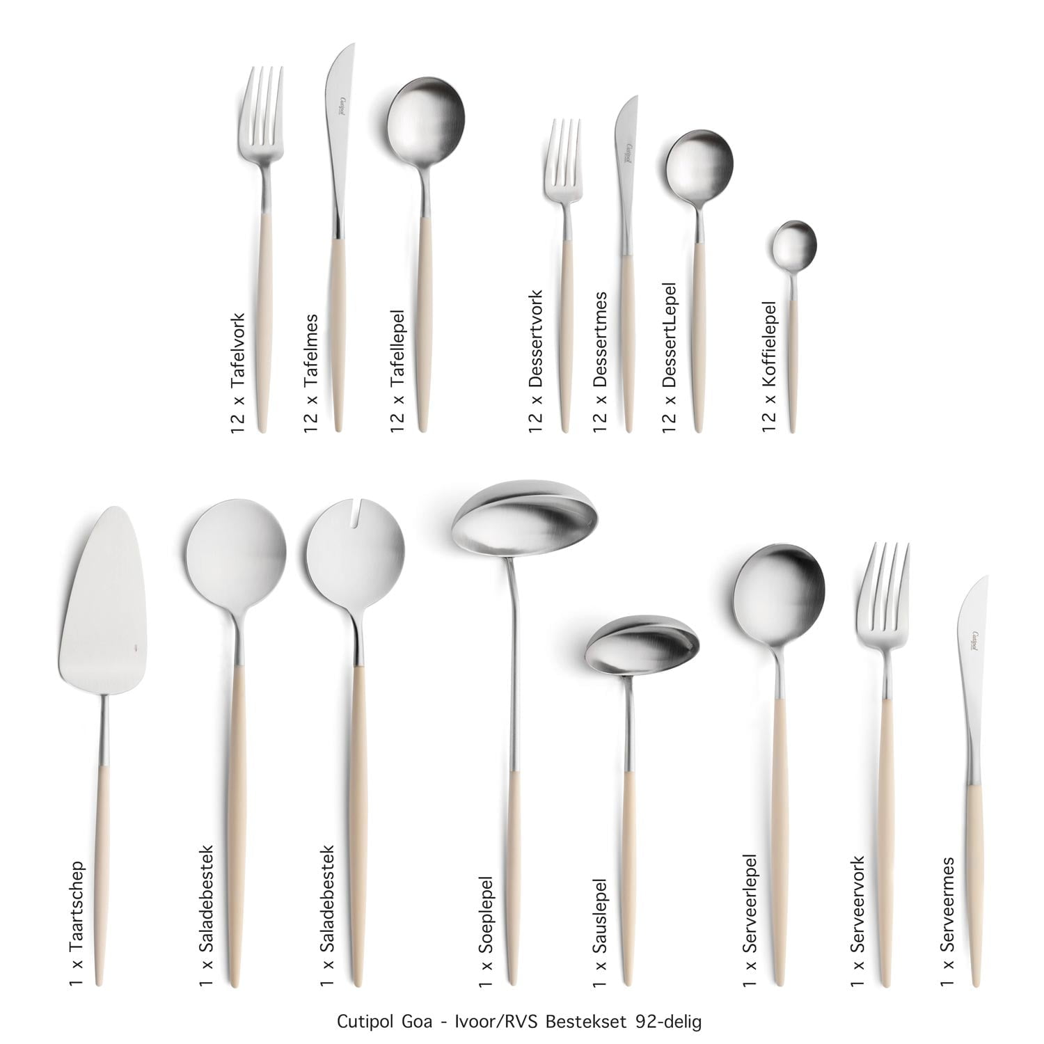 Cutipol-Goa-Ivory-92-delig-Zbestekset Table Things Cutipol-Goa-Ivory-92-delig-Zbestekset Table Things