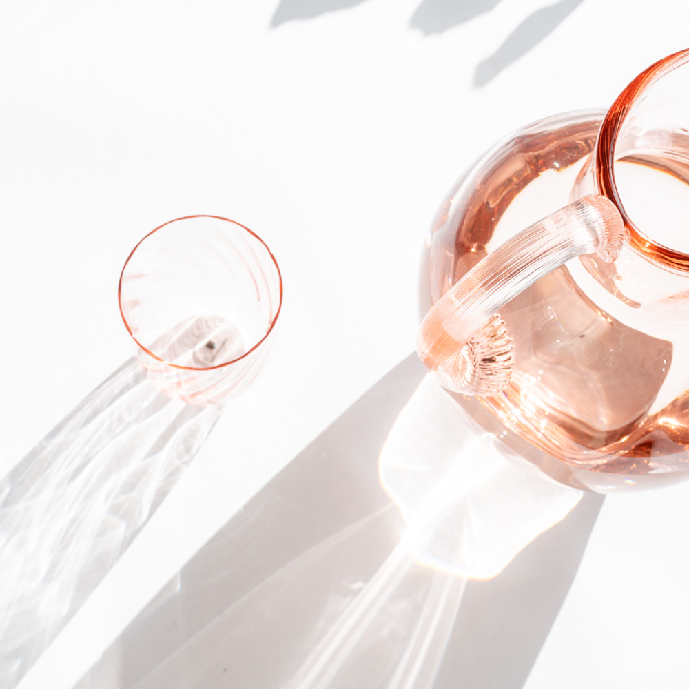 Anna von Lipa swirl karaf rosa