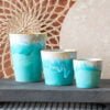 Koffiekopjes Latte mok espresso - Blauw turkoois aqua // Costa Nova Table Things