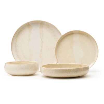 Servies-Pomax-beige nougat serviesset