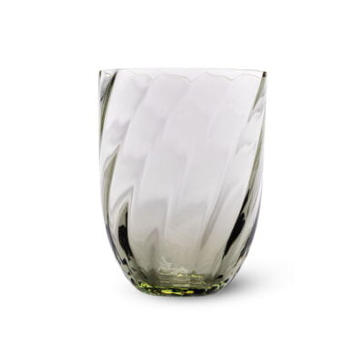 Swirl-waterglas---Olivegreen----Anna-von-Lipa