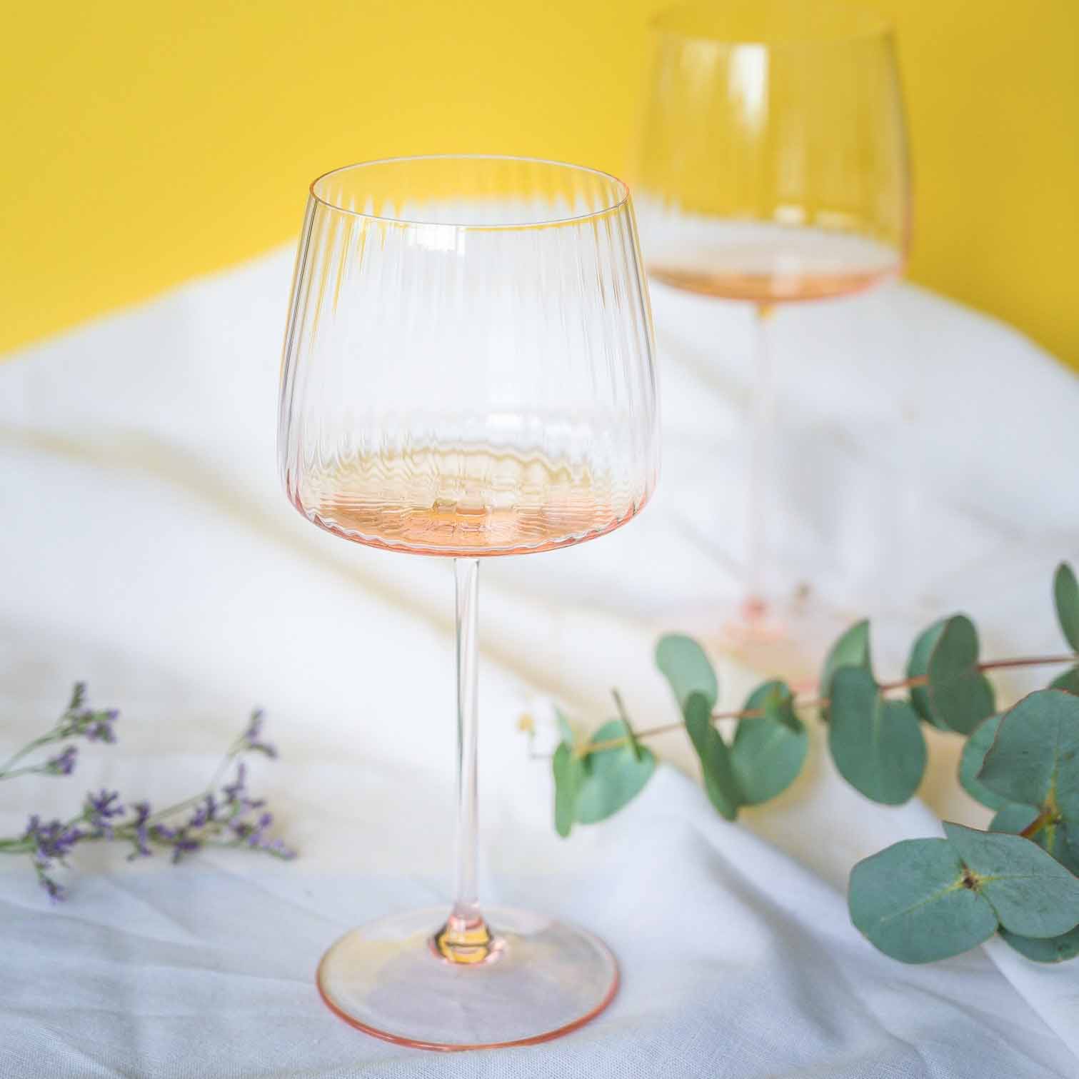 Ripple rode wijnglas - Rosa // Anna von Lipa (set van 2) Ripple rode wijnglas - Rosa // Anna von Lipa (set van 2)