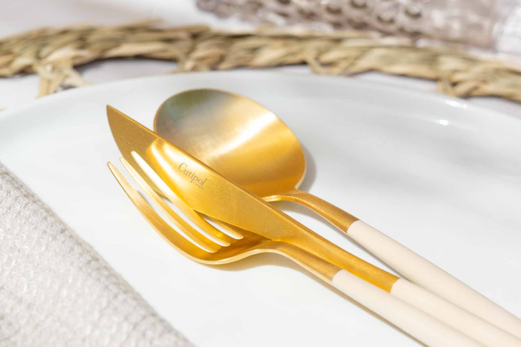 cutipol bestek-ivory goa gold