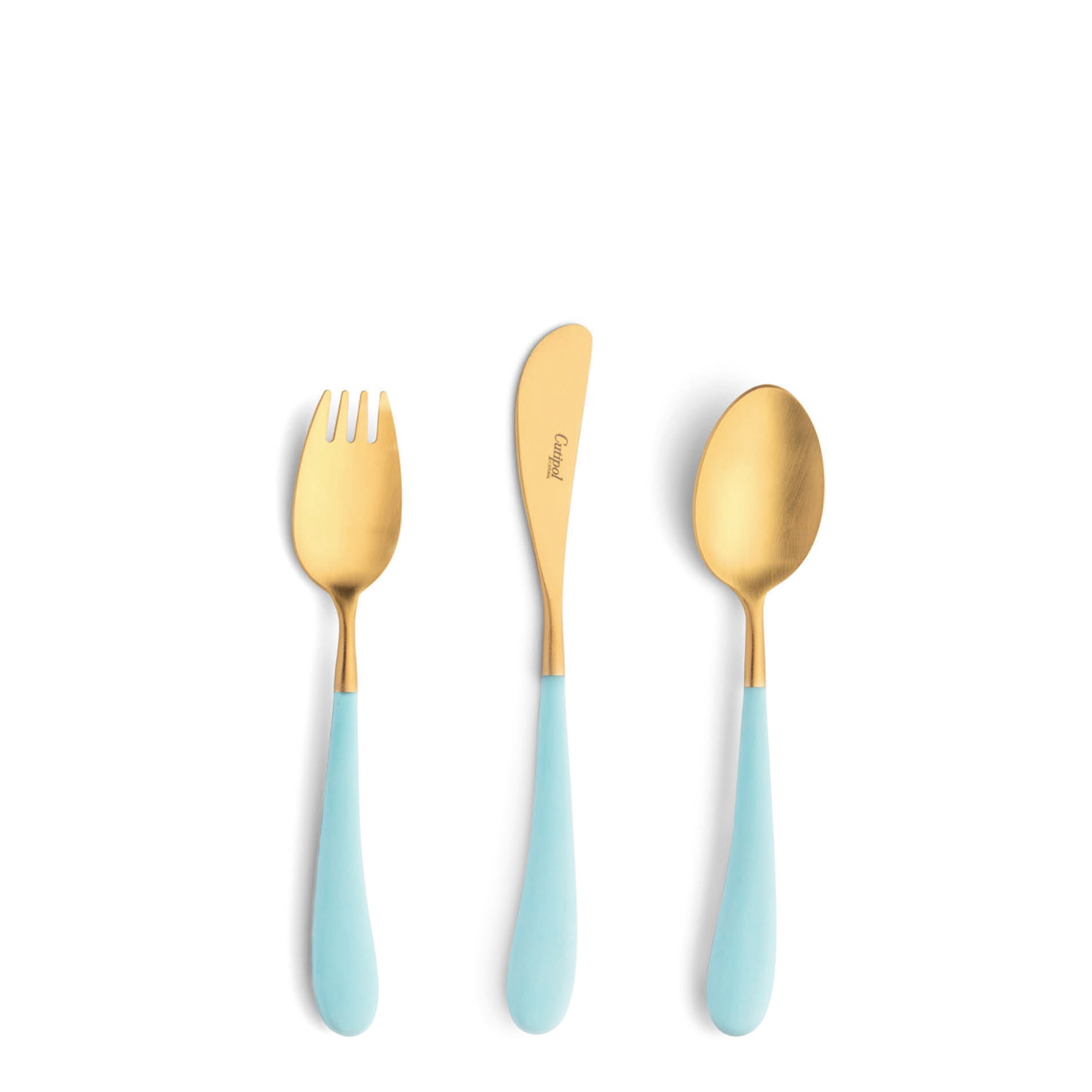 kinderbestek Cutipol-Alice-Turquoise-Gold-01