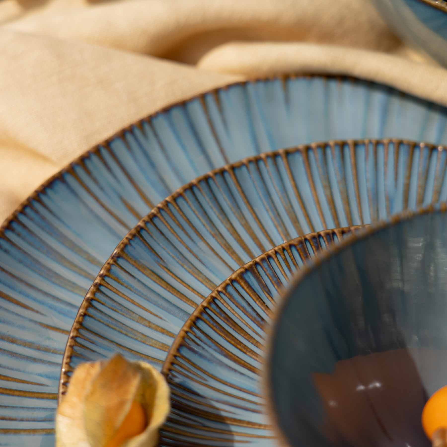 pomax serviessets-mysa blauw servies porselein pomax serviessets-mysa blauw servies porselein