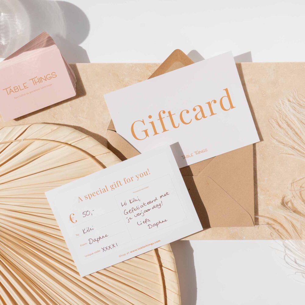 Giftcard table things