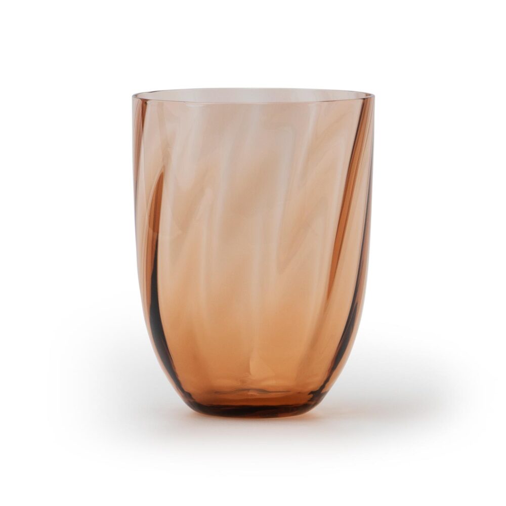 Swirl waterglas - New brown // Anna von Lipa