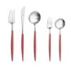 Goa - Rood/RVS - Bestekset 5-delig // Cutipol