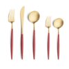 Goa - Rood/Goud - Bestekset 5-delig // Cutipol