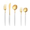 Goa - Wit/Goud - Bestekset 5-delig // Cutipol Goa - Wit/Goud - Bestekset 5-delig // Cutipol