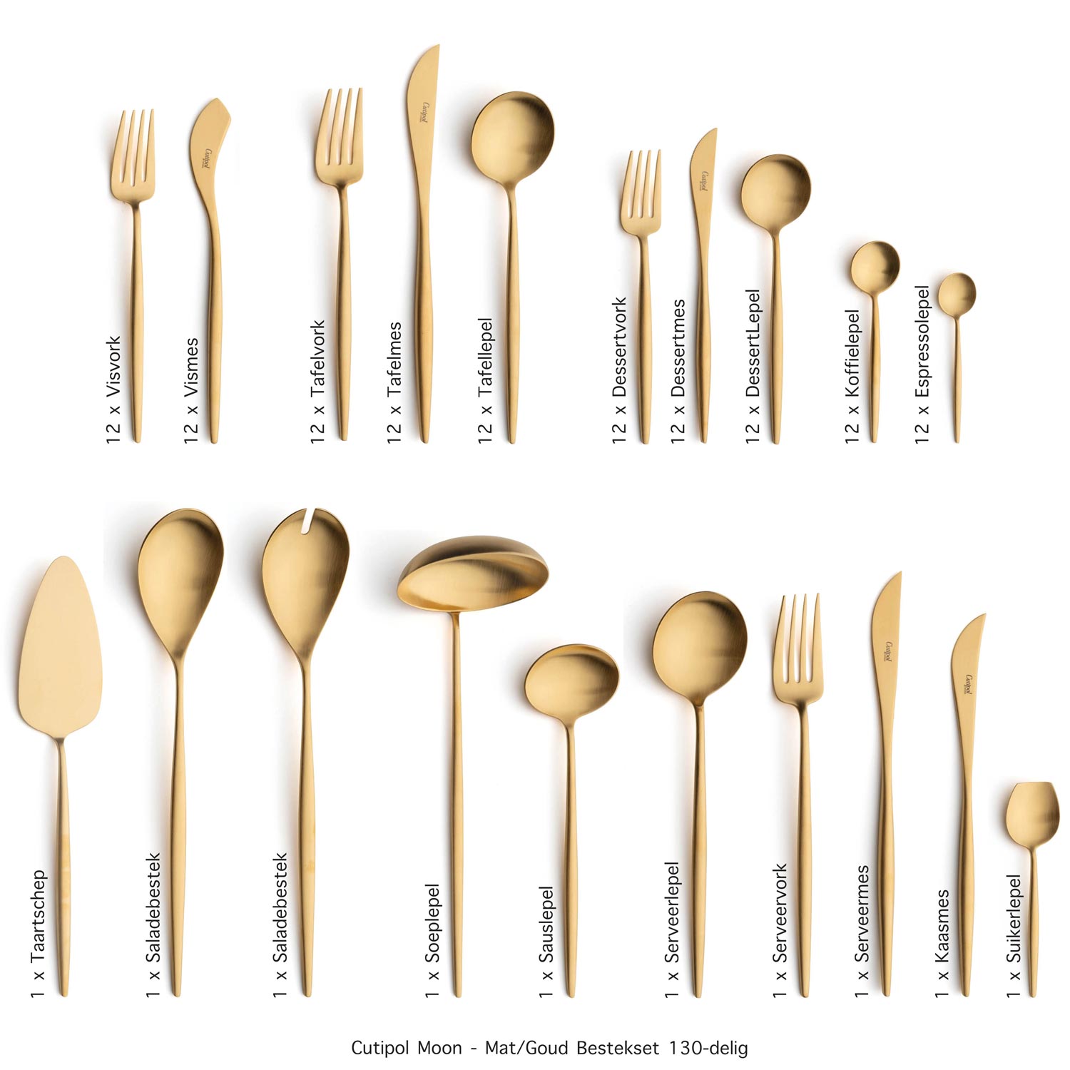 Cutipol-Moon-Matte-Gold-130-delig- Table Things