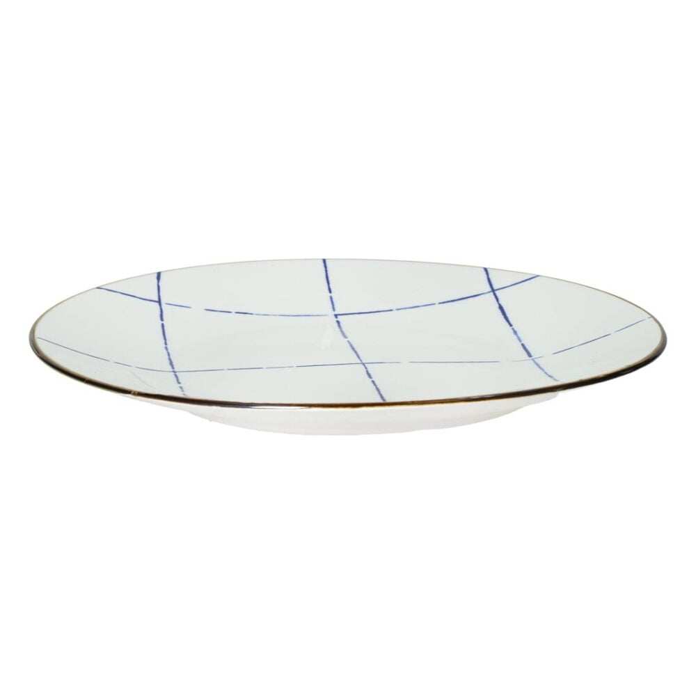 Anafi Dinerbord - Wit/Blauw // Pomax