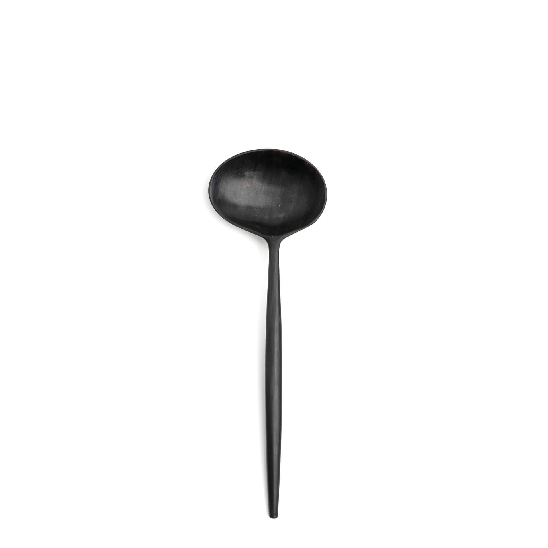 Cutipol Goa Special Matte Black Horn soeplepel