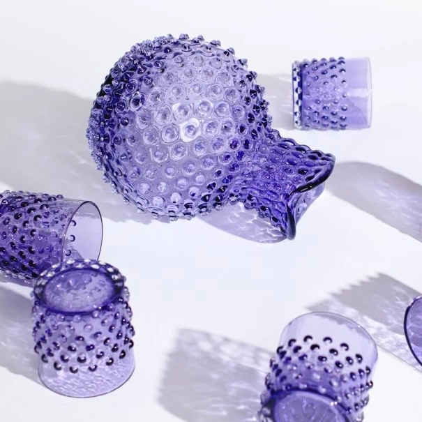 paris hobnail indigo glas en karaf anna von lipa table things
