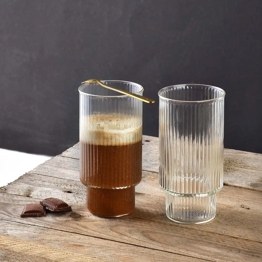Stripes Ella - Longdrink glas (set van 4) III Stripes Ella - Longdrink glas (set van 4) III