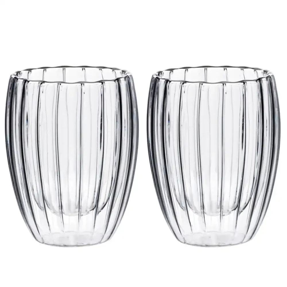 Stripes Peter - Dubbelwandig glas (set van 2) III